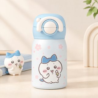치이카와 미러 어린이 보온병 220ml 316 스테인리스 미니 빨대 물병 텀블러