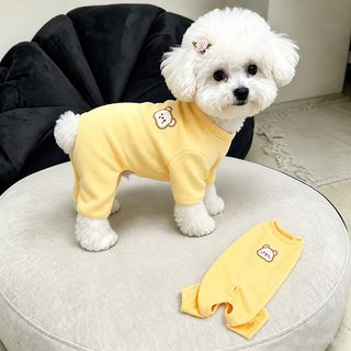 강아지 옷 가을 겨울 강아지 수술 후 뱃옷 테디 비곰 뱃옷 가방 애완동물 겨