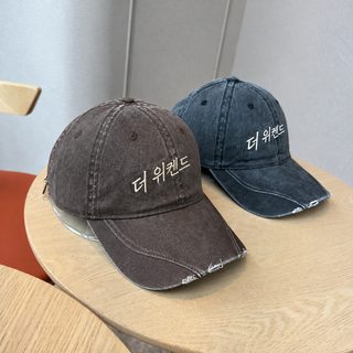 입체 곰인형 여성 야구모자 워싱 빈티지 소프트 캡 자외선 차단 여행모자