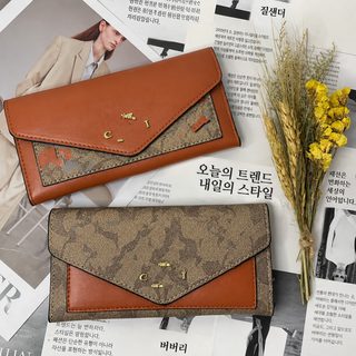 콤네 집 커버 제로 지갑 클러치 카드 가방 c네 여자 지갑 긴 증명서 접기 지