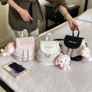 달콤한 플라워 아카데미풍 백팩 여자 어린이 2026 가을 신상 백팩 핸드백 귀여운 통근 작은 배낭