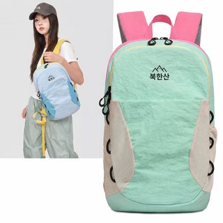 대용량 배색 남녀공용 학생 백팩 가벼운 아웃도어 여행 등산 가방
