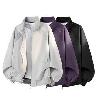 트렌디한 나사 조립 해체 디자인 신상 비행 재킷 남녀 칼라 캐주얼 재킷 상