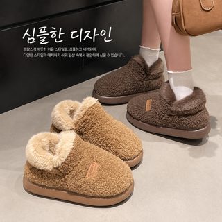 가방과 면 슬리퍼 여자 겨울 기모 두께 집 밖 두꺼운 바닥 보온 모모 기모