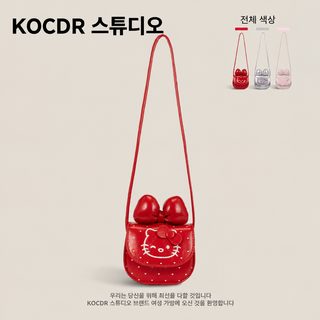 초화양기 여자 어린이 귀여운 크로스백 캐릭터 리본 고양이 작은 향기 정교한 어린이 나들이 숄더백