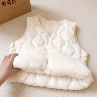 2026 작은 고구마 튀김 다운 면 내담 가모 조끼 여성 보온 조끼 여성 가을 겨울 가후