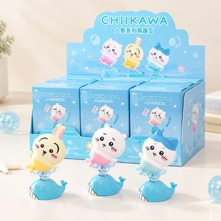 치이카와 인어 시리즈 귀여운 콩 블라인드 박스 차량용 장식 피규어 18개입