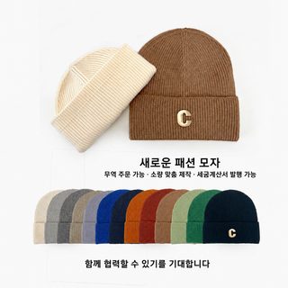 서양식 가을 겨울 니트 털모자 왕홍 투피스 패션 백합 얼굴 한국판 ins 캐주