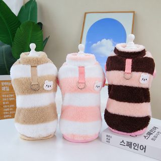 애완동물 의류 강아지 옷 가을겨울 신상 테디 고양이 애완동물 옷 지퍼 23 새끼 백곰 털옷