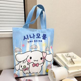 삼려구 만화 핸드백 여자 학생 대용량 도시락 가방 핸드백 귀여운 학원가방