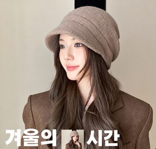 겨울 여성 니트 비니 보온 귀보호 방풍 큰 머리둘레 루즈핏 데일리 캐주얼