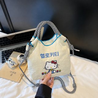 일본 친환경 자수 KT캣 손가방 미니 숄더 크로스백 휴대폰 가방 가벼운 데일