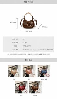 키티 고양이 가방 들고 2026 한국판 자수 레이스 신상 귀여운 빈티지 캐릭터