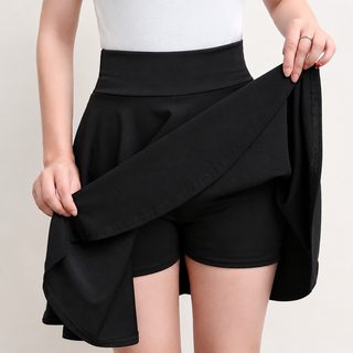 Ap08 기억 검은 고양이 a자 치마 광장무 중 긴 치마 반신 주름 방주광 45CM 봉봉 치마