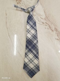 여성 JK 체크 넥타이 교복 코스튬 폴리에스터 자카드 화살촉 타이 35x8cm
