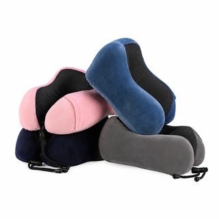 u형 베개 메모리 면 목 베개 보호 목 베개 U형 목 베개 여행 베개 자석 목추
