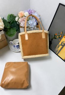 여성 겨울 퍼 토트백 대용량 양털 버킷백 데일리 핸드백