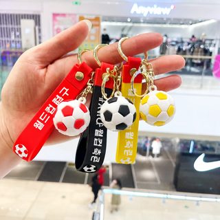 카툰 월드컵 축구공 키링 실리콘 자동차 열쇠고리 가방 장식 단체 선물