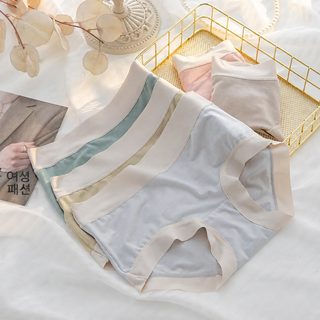 여성 빅사이즈 모달 심리스 팬티 통기성 항균 면 안감 중허리 사계절 속옷