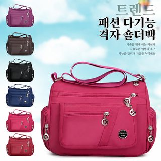 여성 중년 엄마용 옥스퍼드 대용량 숄더 크로스백 데일리 가방