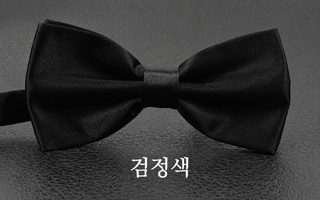 남성 비즈니스 정장용 솔리드 새틴 이중 보타이 남녀공용 한국 스타일 나비