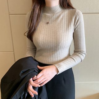 하프 터틀넥 레깅스 블라우스 여성 이너에 얇은 가을 겨울 신상 서양식 신