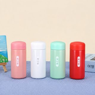 심플한 미니 포켓컵 304 스테인리스강 이중 진공 보온컵 남녀 야외 휴대용