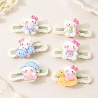 귀여운 고양이 집게핀 앞머리 옆머리 헤어핀