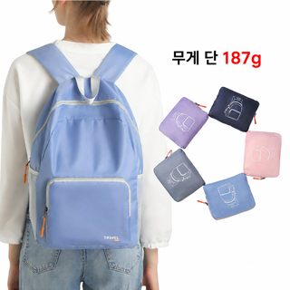신형 캐주얼 백팩 초경량 스포츠 등산 가방 인쇄 로고 휴대용 접기 출근 통