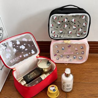 可爱helloKitty猫化妆包新款大容量手提旅行收纳包现货批发