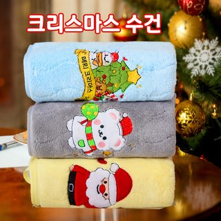 크로스보더 크리스마스 대박 코랄 벨벳 가정용 세안 수건 부드럽게 흡수 속