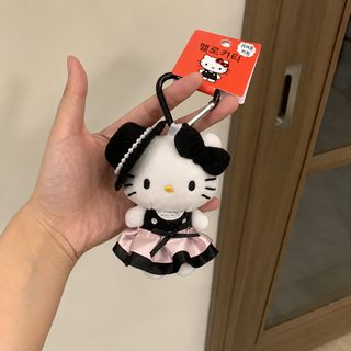 명원 천금단 스커트 키티 가방 걸이 신상 고급 모직 kt 걸이 열쇠고리 생일