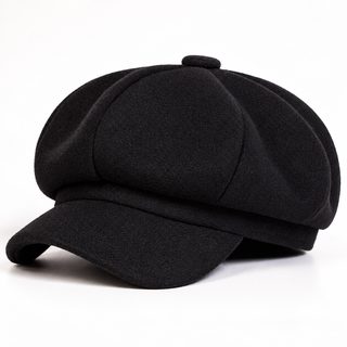 모네 여성 가을 겨울 팔각모 빈티지 베레모 헌팅캡 캐주얼 단색 조절 모자
