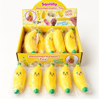 바나나 오이 당근 옥수수 말랑이 스트레스 해소 스퀴시 장난감