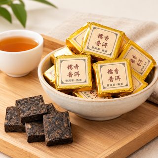 운남 맹해 찹쌀향 보이차 숙차 미니 사각 개별포장 500g 업소용