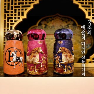 2026 신형 온현복 티타늄 버섯 보온컵 여학생 높은 용모치 휴대용 포켓컵 야외 휴대용 랜덤컵