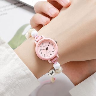 도파민 우유 호호 수공 여자 팔찌 시계 문예 심플 여학생 절친 시계 소중 학