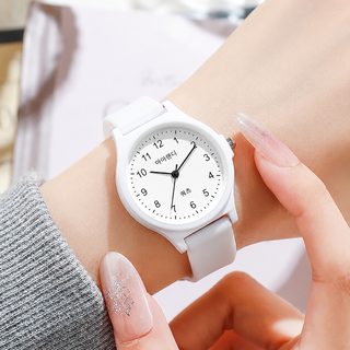 높은 용모치 현백 학생 시계 여고생 간결 지침식 석영 시계 졸업 시즌 선물