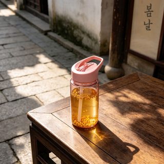 대용량 투명 물병 901~1000ml 빨대 손잡이형 휴대용 PC 낚시 아웃도어 물컵