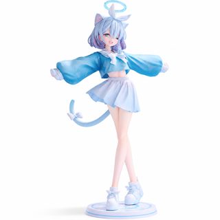 고양이귀 세일러복 소녀 피규어 책상 장식 약 21cm
