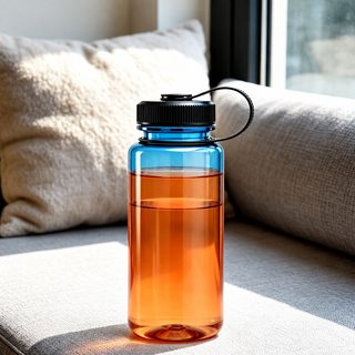 단층 플라스틱 광구 600ml 물컵 야외 낚시 장시간 수분 보충 대용량 경량 어