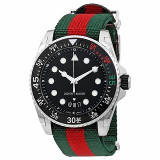 남성용 쿼츠 손목시계 40mm 나일론 밴드 스포츠 캐주얼 다이버룩 원형 워치