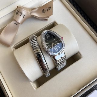 사표보가 광사영 손목시계 패션 창의 뱀모양 한바퀴 반강철띠 녀시계 다국