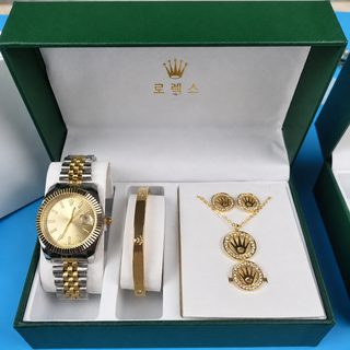 5종 세트 36mm 스테인리스 남성 손목시계 석영 무브먼트 야광 비즈니스 시계