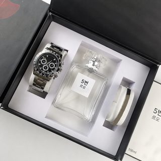 공장 현물 도매 향수 시계 팔찌 정교한 선물 상자 세트 물귀신 남성 손목시