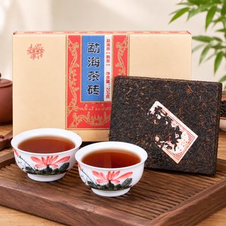 찹쌀향 보이차 숙차 벽돌차 250g 선물용