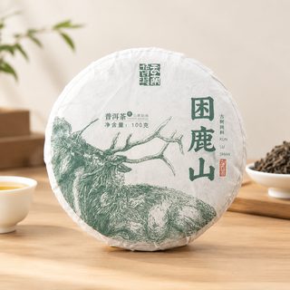 운남 곤록산 보이차 생차 고수차 병차 100g