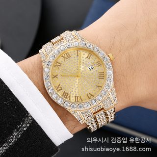 도매 구미 만천성 손목시계 패션 여자 시계 힙합 조류 달력 석영 시계 폭발