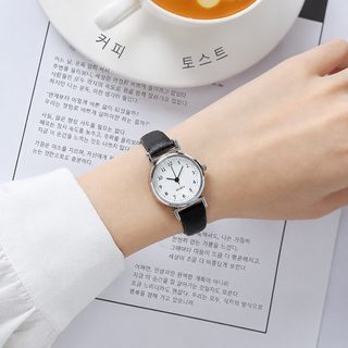 시계chic풍 작고 싱그러운 가죽 벨트 학생 한국판 심플한 유행 캐주얼 복고