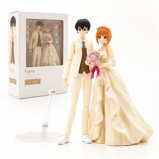 WF限 figma 花婿 新郎 新娘 婚纱 可动 动漫手办 E36